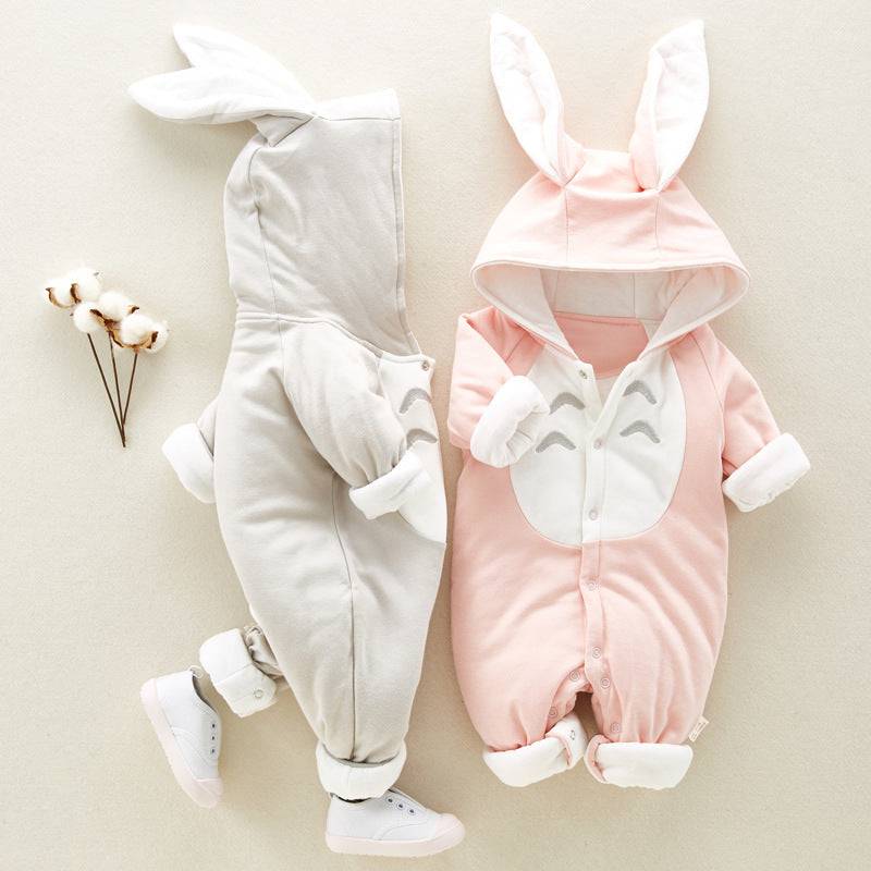 Hooded Bunny Ear Romper - Bundles of Smiles