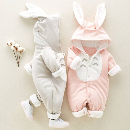 Hooded Bunny Ear Romper - Bundles of Smiles