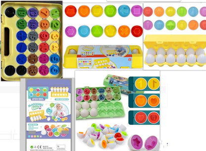 Montessori Egg Toy - Shape Matching Eggs - Bundles of Smiles