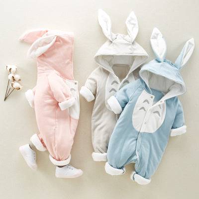 Hooded Bunny Ear Romper - Bundles of Smiles