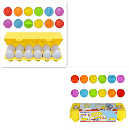 Montessori Egg Toy - Shape Matching Eggs - Bundles of Smiles